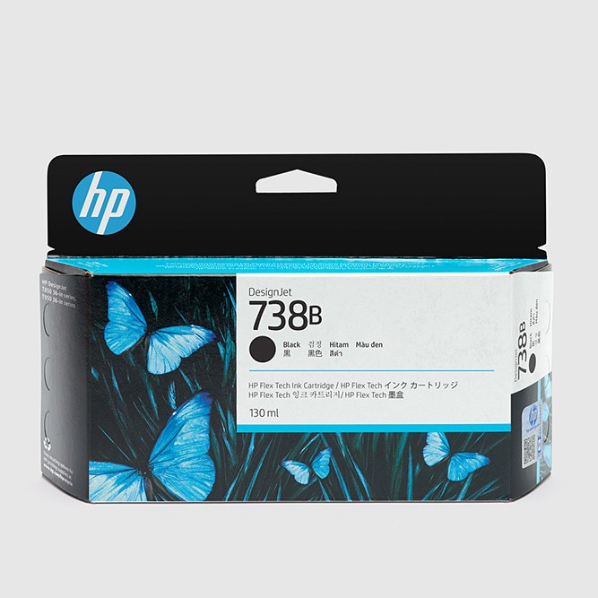 HP738Bインクカートリッジ ブラック130ml(498P2A)