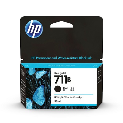 HP711B　インクカートリッジ　ブラック 38ml (3WX00A)
