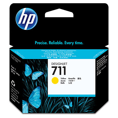 HP711 インクカートリッジ　イエロー 29ml (CZ132A)