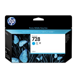 HP728 インクカートリッジ シアン130ml (F9J67A)