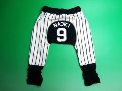 ちっちゃい野球ベビーモンキーパンツ（ネーム入り）