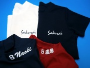 お手持ちのウェアへのワンポイントネーム入れ