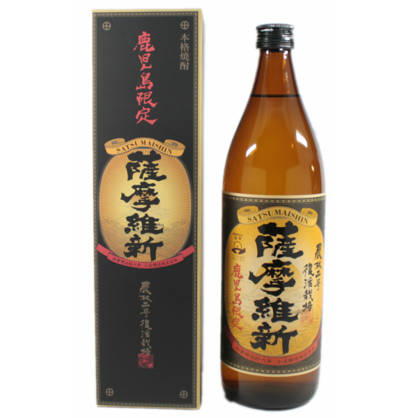 薩摩維新 さつまいしん 25度 900ml 芋焼酎 小正酒造 鹿児島限定 化粧箱入 通販