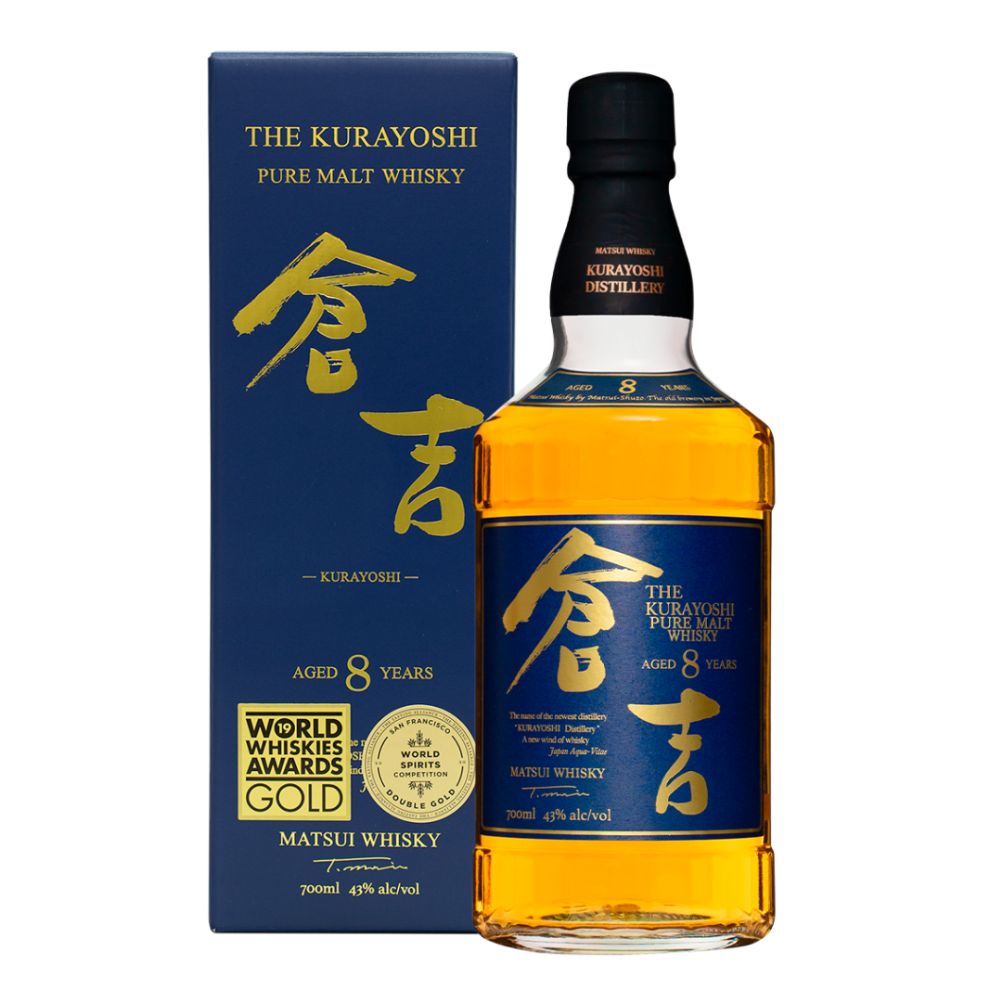 倉吉 8年 ピュアモルト ウイスキー 43度 700ml 松井酒造