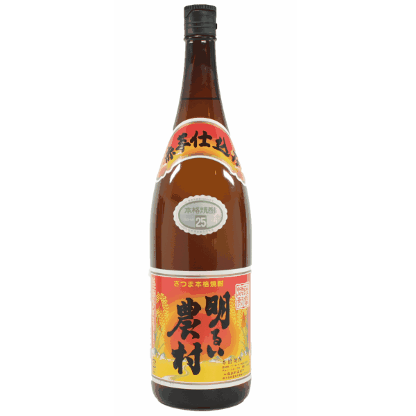 明るい農村 赤芋仕込み 25度 1800ml 霧島町蒸留所 芋焼酎 特約店限定 鹿児島