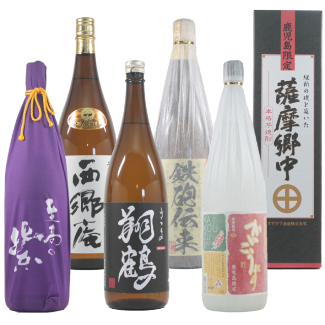 [送料無料] 鹿児島限定 芋焼酎 豪華詰め合わせ 6本セット 1800ml 贈り物 ギフト