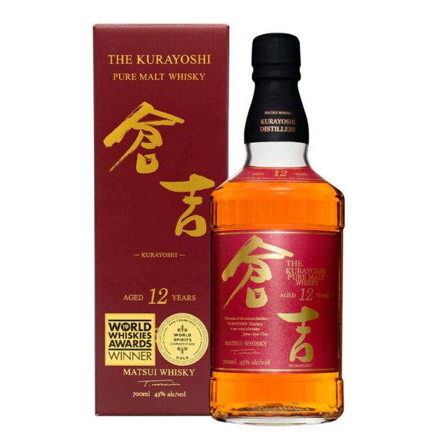 倉吉 12年 ピュアモルト ウイスキー 43度 700ml 松井酒造