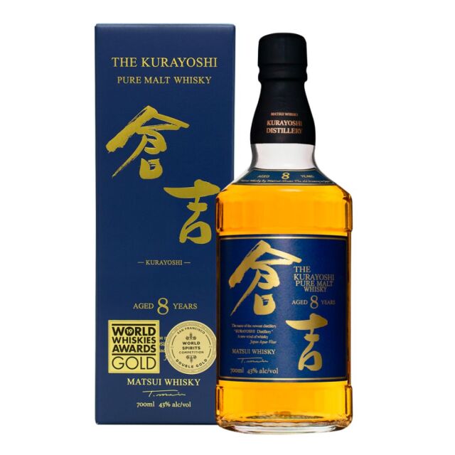 倉吉 8年 ピュアモルト ウイスキー 43度 700ml 松井酒造