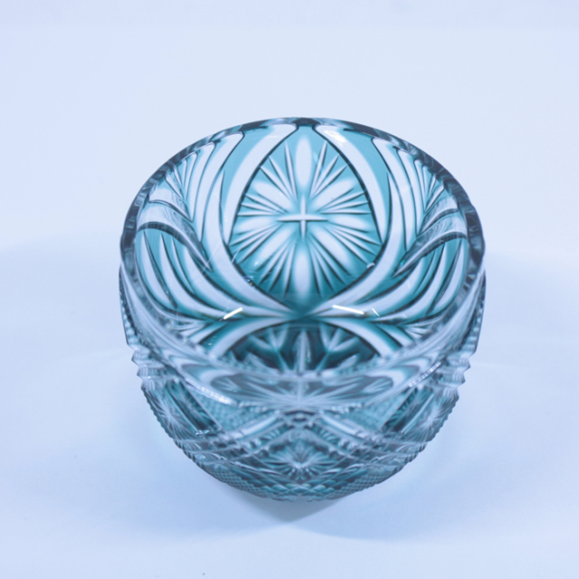 薩摩切子　クリスタル 薩摩切子 クリスタルグラス | フリーカップ | 黄 | 薩摩びーどろ工芸