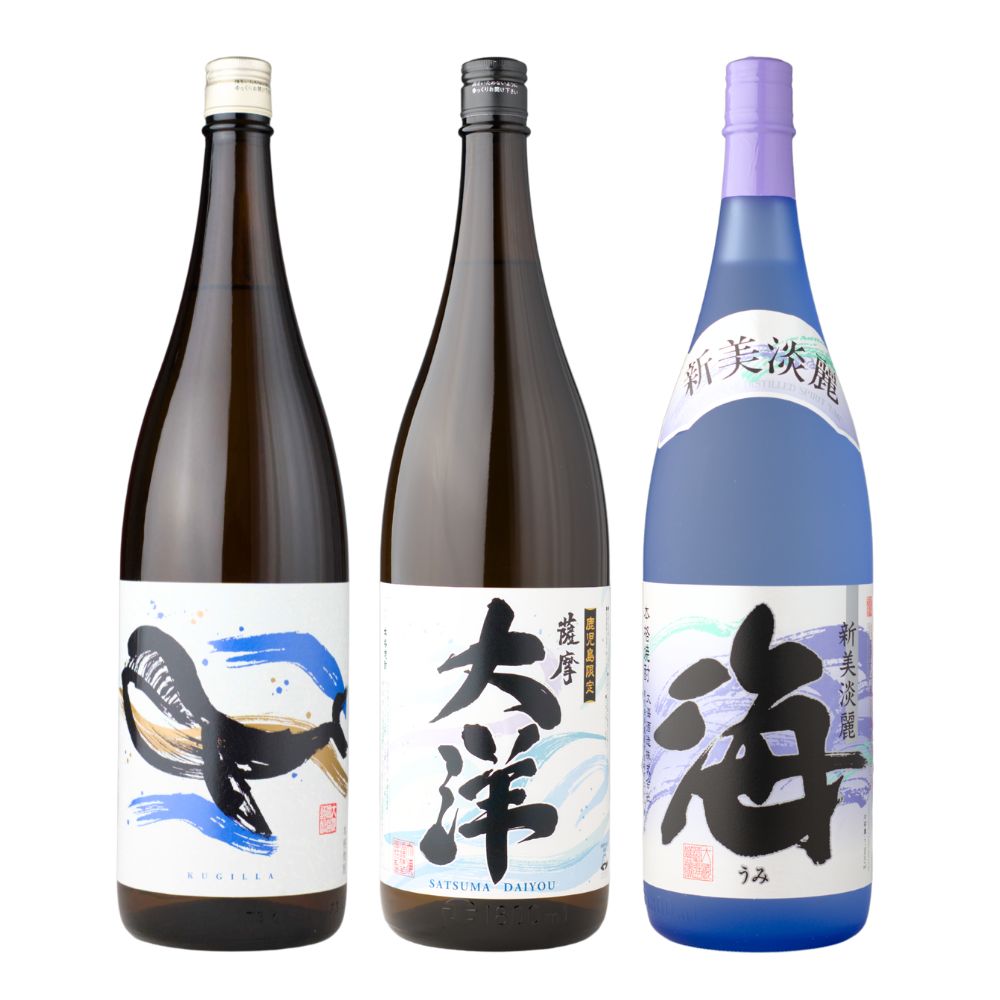 芋焼酎 飲み比べセット 大海酒造 1800ml×3本セット 送料無料 薩摩大洋 海 くじらのボトル