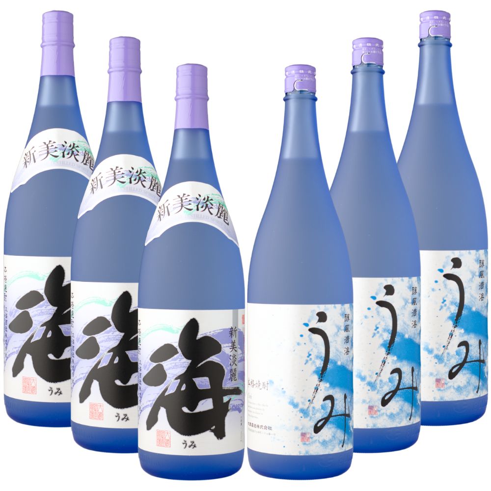 [送料無料]  "海"&"うみ" 25度 1800ml×6本 大海酒造 黄麹 芋焼酎 通販