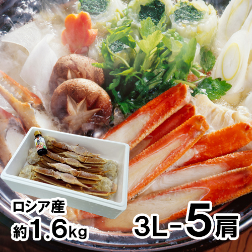 生ずわいがに足 3L 5肩 [お中元 お歳暮 母の日 父の日 敬老の日 ギフト]
