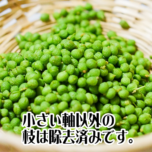 兵庫県産 実山椒 約500g 冷凍 あく抜き済み