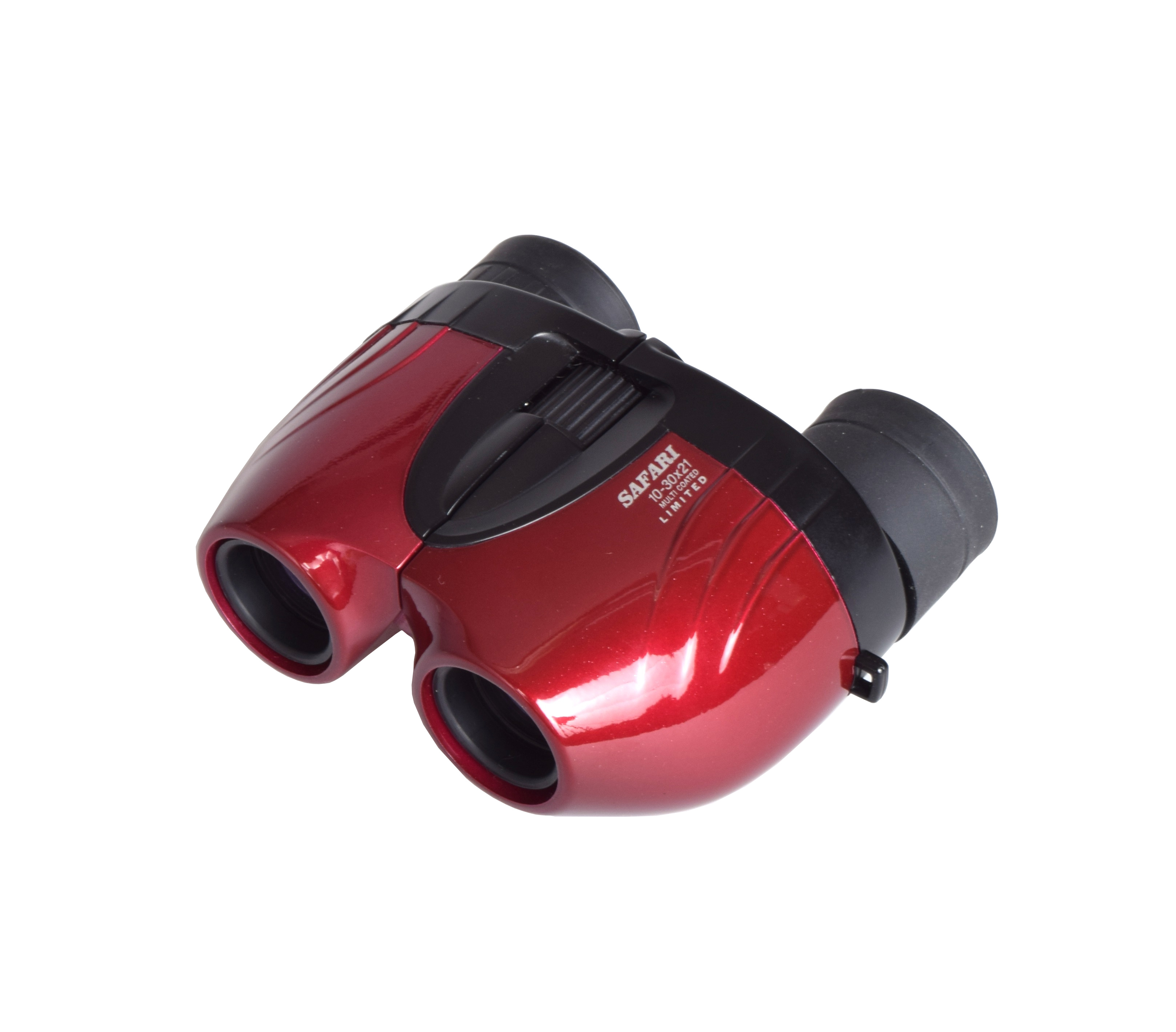 SAFARI　10-30×21  ワインレッド/パールホワイト　ズーム双眼鏡