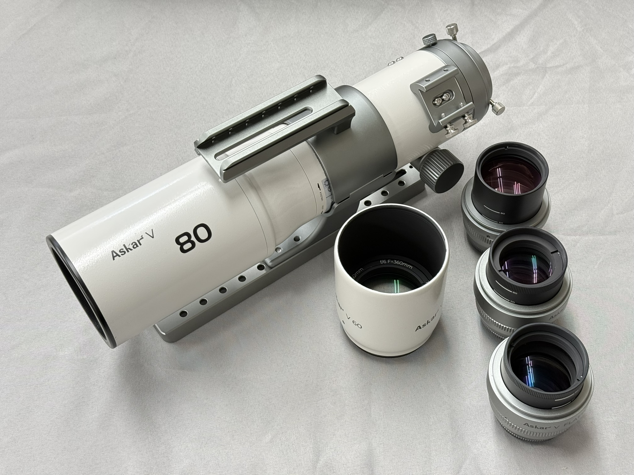 【展示品特価】Askar 「V」口径60～80mm システマチック鏡筒セット　※1台限り