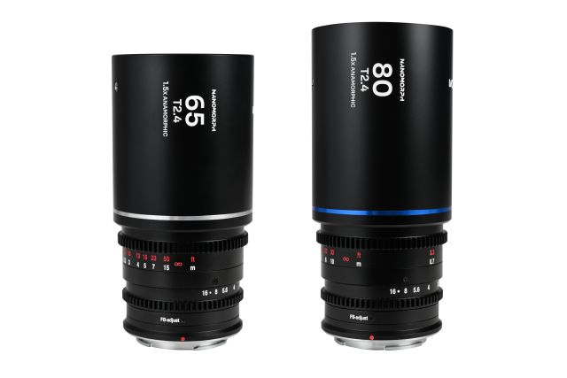 LAOWA Nanomorph 65/80mm T2.4 1.5x Cine　2レンズバンドルセット (フレアカラー: Amber／Blue／Silver)