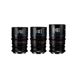【3本セット】LAOWA Nanomorph 27, 35, 50mm T2.4 1.5x Blue スーパー35 Cine ミラーレスマウント：Sony E/Fuji X/Canon RF/Nikon Z/Lmount/MFT/DJI DL シネレンズ アナモフィック フレアカラー ブルー
