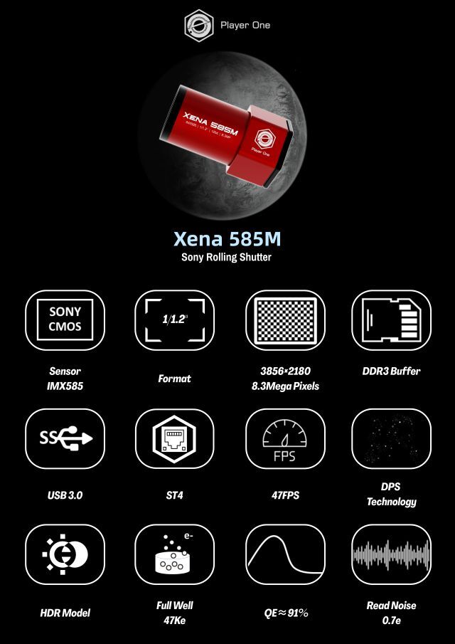 Player One XENA 585M 天体撮影用CMOSカメラ