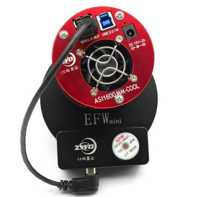 オフアキ・ミニフィルターホイール ZWO 電動フィルターホイール EFW (5×2
