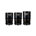 【3本セット】LAOWA Nanomorph 27, 35, 50mm T2.4 1.5x Blue スーパー35 Cine ミラーレスマウント：Sony E/Fuji X/Canon RF/Nikon Z/Lmount/MFT/DJI DL シネレンズ アナモフィック フレアカラー ブルー
