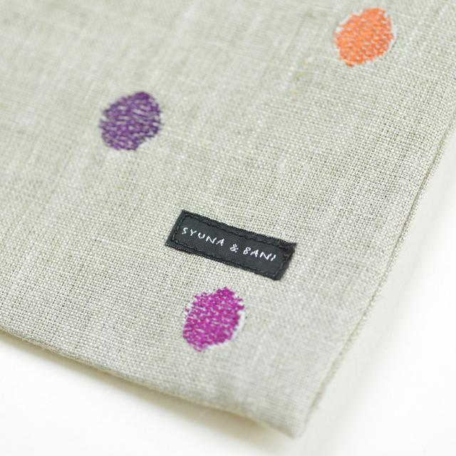 リネンベリードットバッグ