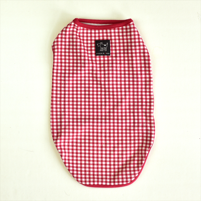 ギンガムチェックノースリーブ