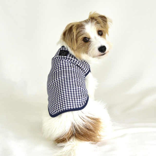 ギンガムチェックノースリーブ