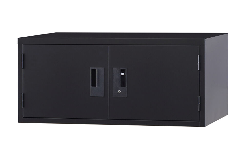 両開き 上置書庫 A4-31H-MB （マットブラック） 幅880×奥行400×高さ400