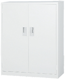両開き 下置書庫 A4-34H （ホワイトグレー） 幅880×奥行400×高さ1120