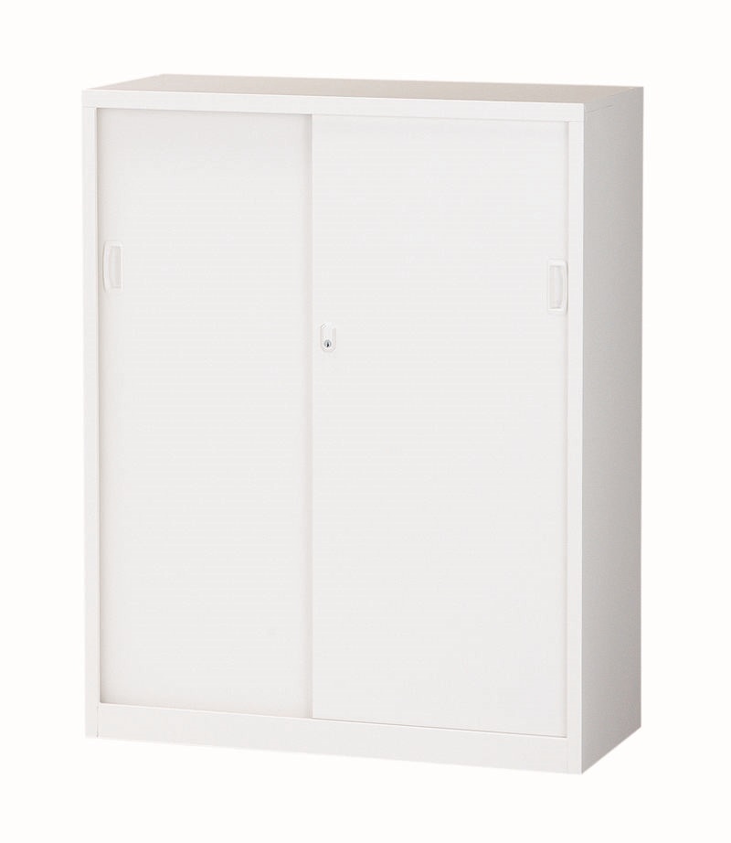 【国産】スチール引戸書庫　ALZ-S34 幅880×奥行380×高さ1110mm