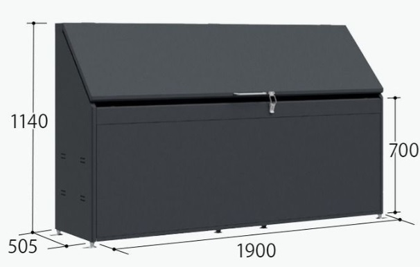 CK-D1905Y タクボ（田窪工業所）ゴミ集積庫(クリーンキーパー) 幅1900×奥行505×高さ1140mm
