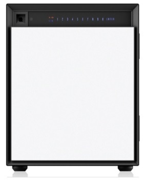 【設置費無料】FE53（ホワイト） ダイヤセーフ 耐火金庫（小型・中型） 指紋認証タイプ 幅435×奥行520×高さ529mm