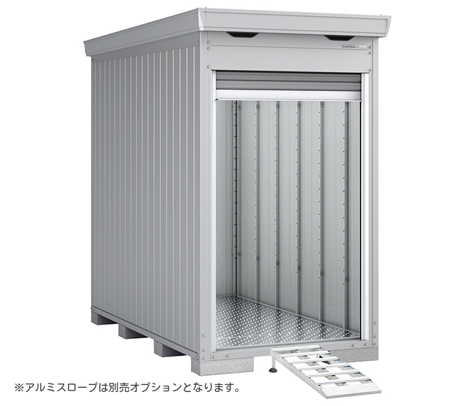 FM-1426HYNG イナババイク保管庫[豪雪型]床付き 間口1370×奥行2630×高さ2385mm
