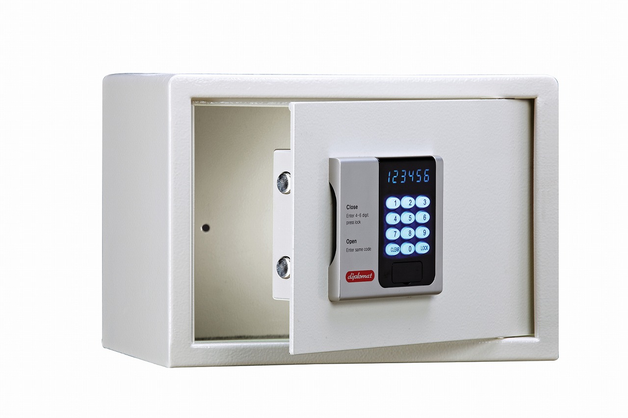 ディプロマット　デジタルテンキー式　ホテル用金庫　H25CS(オフホワイト）