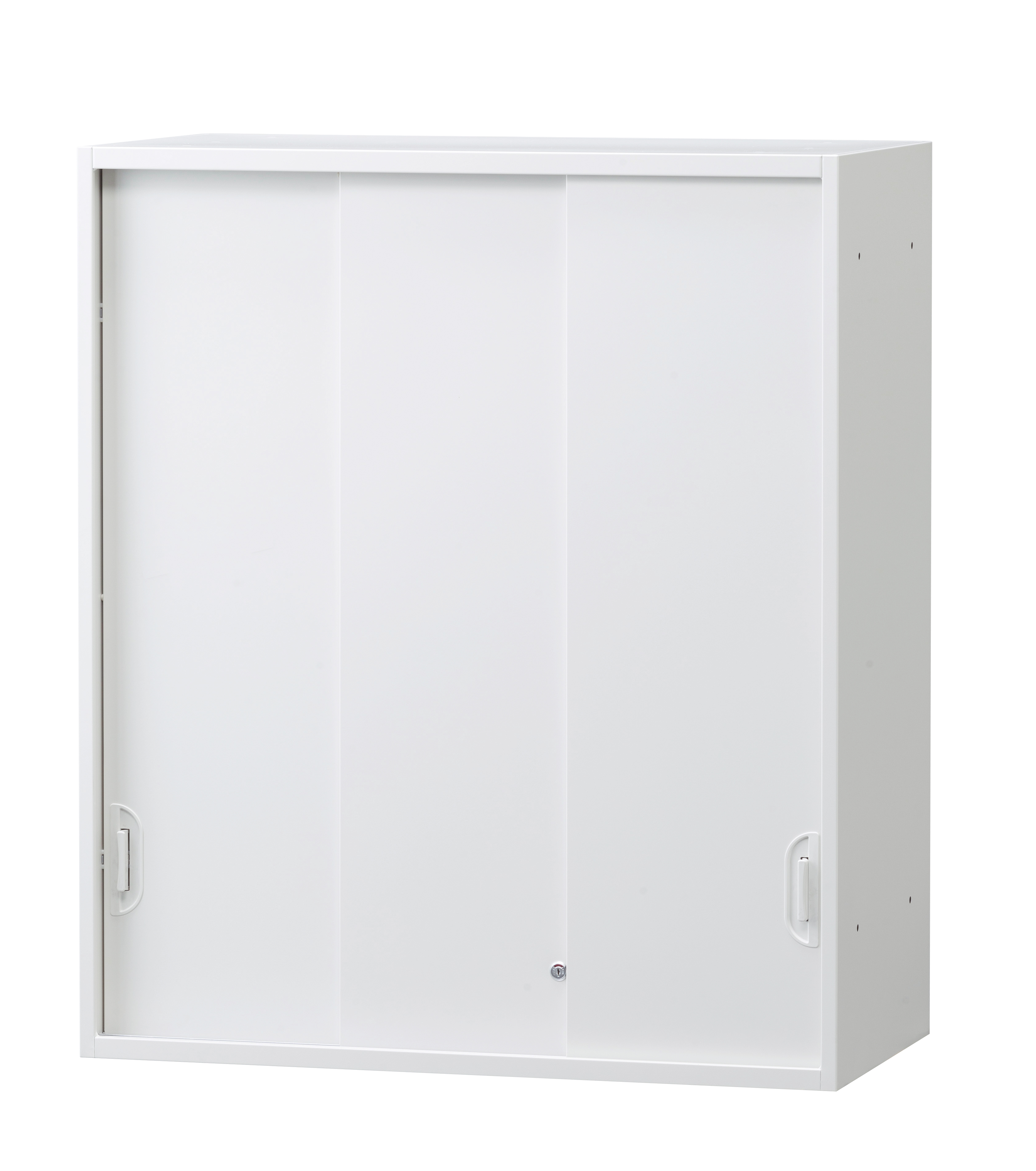スチール3枚引き違い書庫 上置き用 HOS-HKS3UX 幅900×奥行450×高さ1050mm