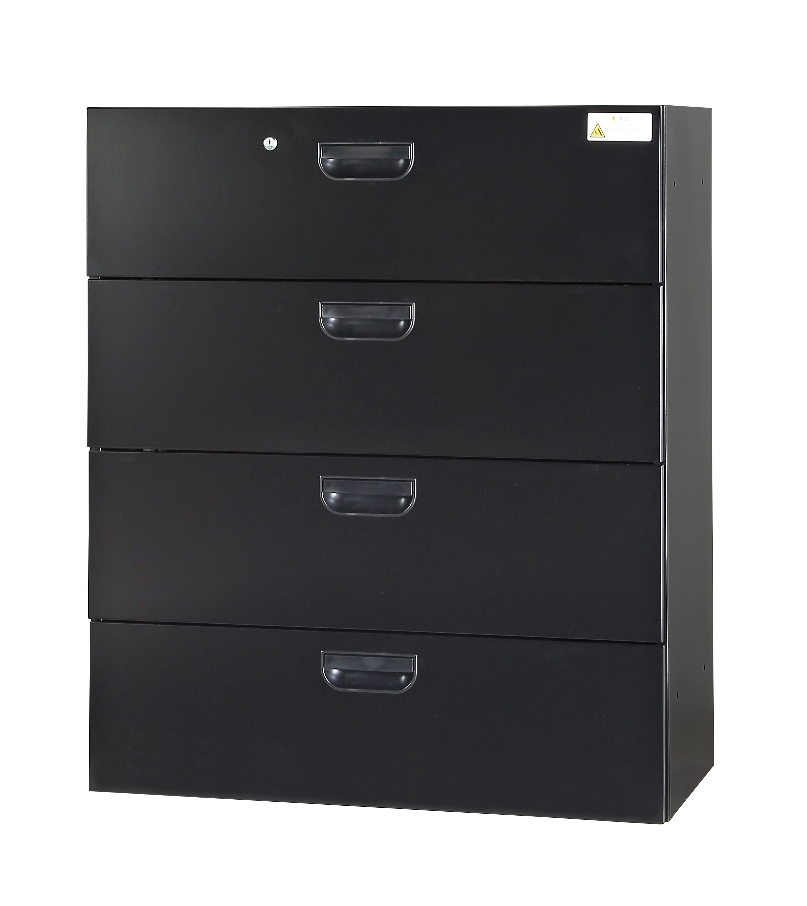 スチール ラテラル書庫4段 下置き用 HOS-L4X-B 幅900×奥行450×高さ1050mm