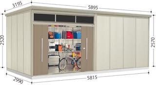 JNA-5829 タクボ物置　Mr.トールマンブライト 標準型 一般型 幅5815×奥行2990×高さ2570mm