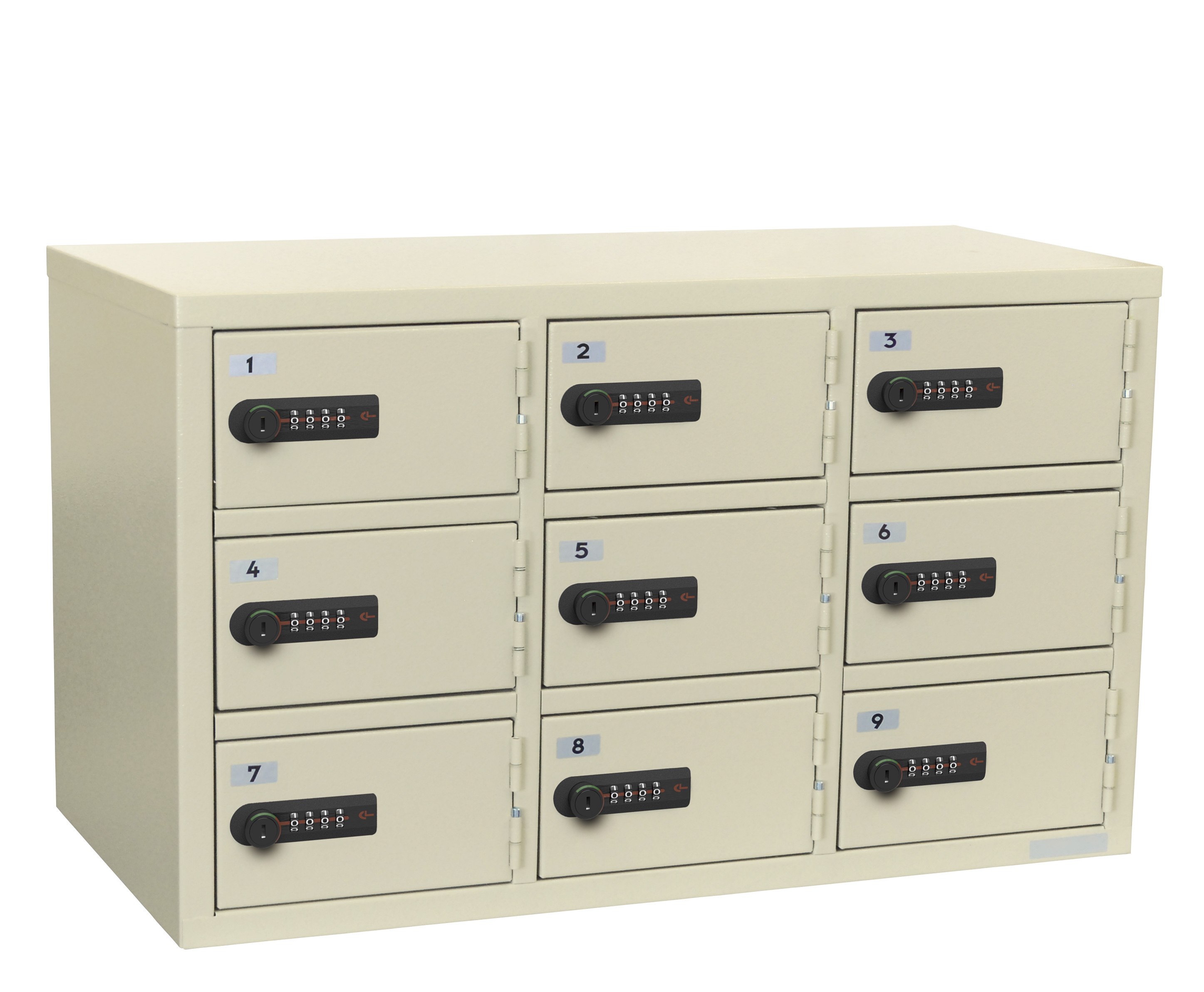 LK-333N エーコー（EIKO） 3列3段/9人用貴重品ロッカー 幅612×奥行320×高さ370mm