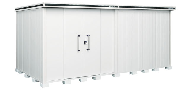 ヨド物置 エルモ LMD-5125HL　一般地型　背高Hタイプ 幅5129×奥行2563.5×高さ2355.5mm