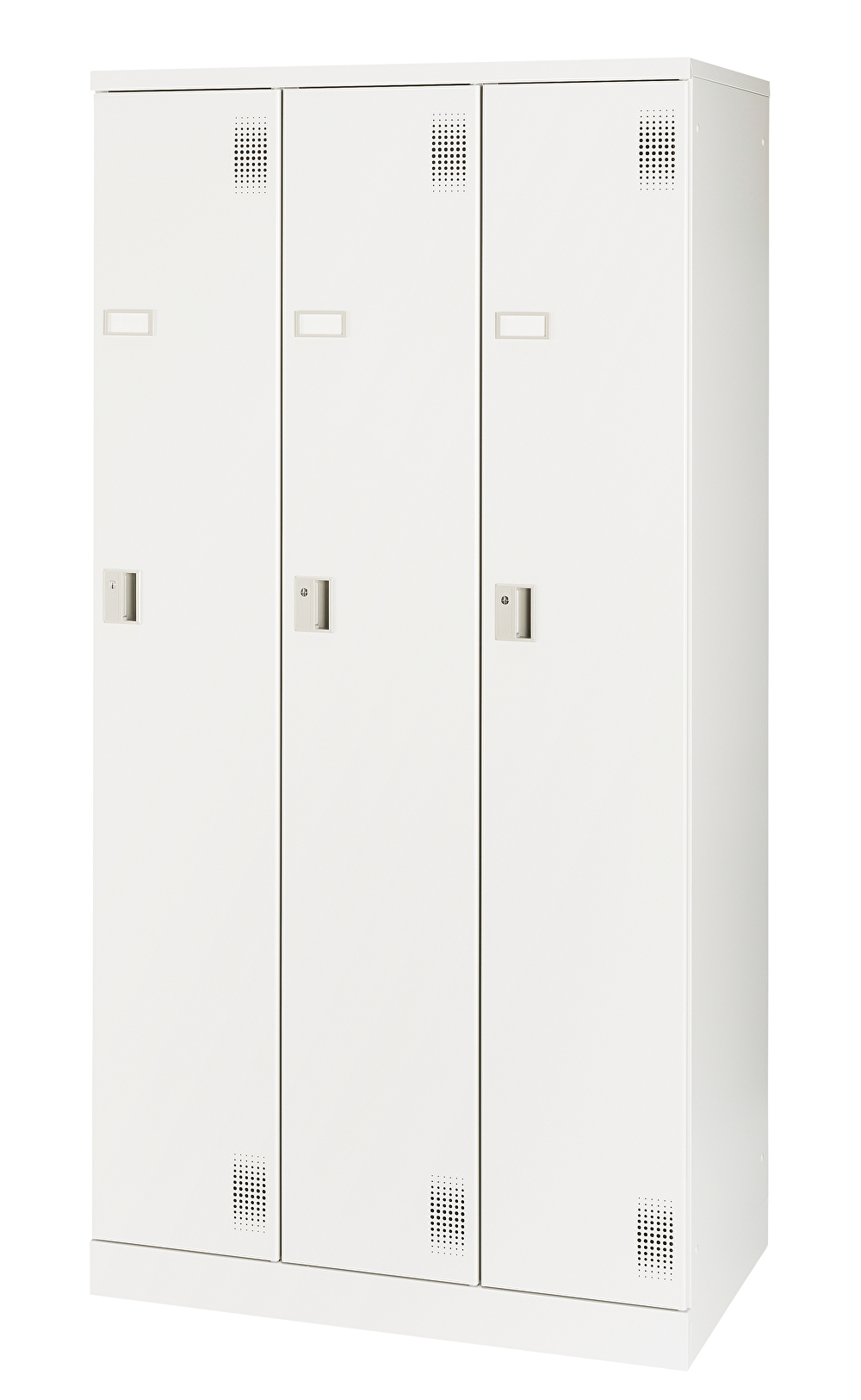スチール 3人用ロッカー（組立式）  NAL-S3 幅900×奥行515×高さ1790mm