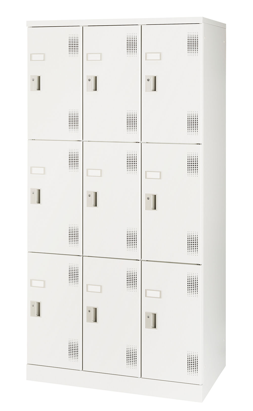 スチール 9人用ロッカー（組立式）  NAL-S9 幅900×奥行515×高さ1790mm