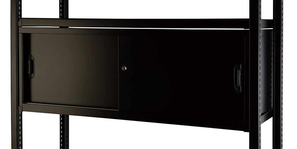 スチールラック引き違い・W1200タイプ RAシリーズオプション RA-H12-B 幅1154×奥行434×高さ420mm