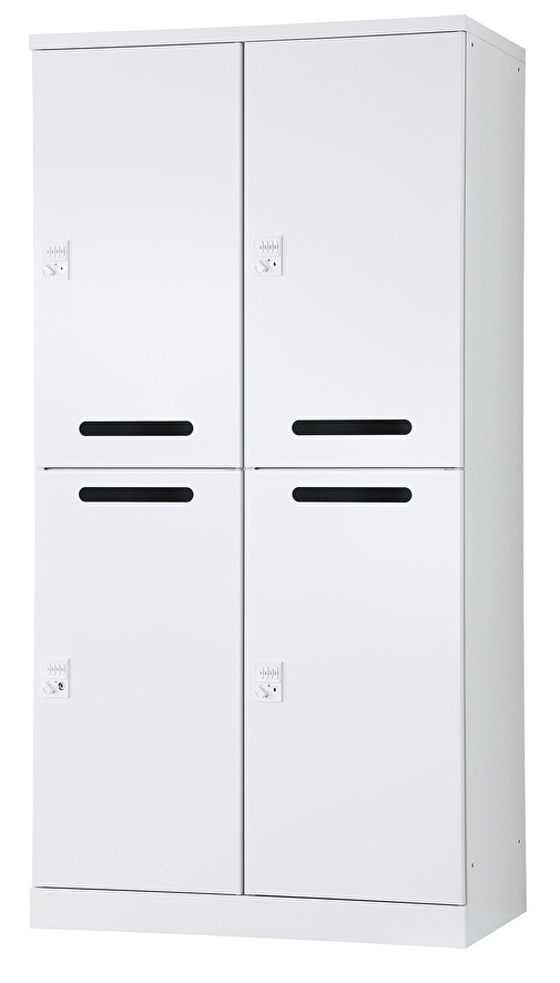 4人用更衣ロッカー　可動棚式 ダイヤル錠タイプ RLK-TAKD4290-WTW 幅900×奥行515×高さ1790mm