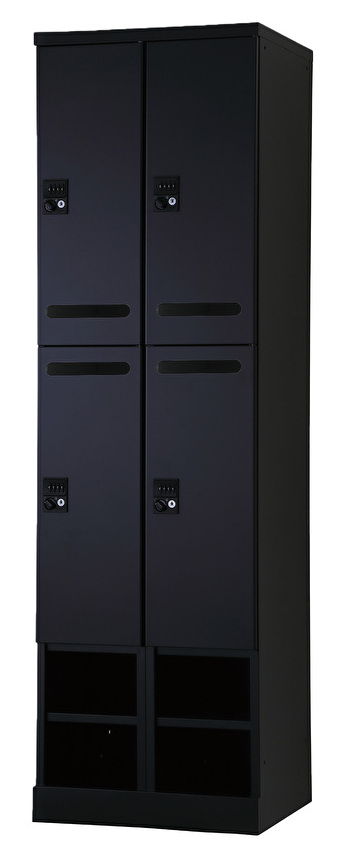 4人用更衣ロッカー　可動棚式 ダイヤル錠タイプ RLK-TAKD4452-BMB 幅525×奥行515×高さ1790mm