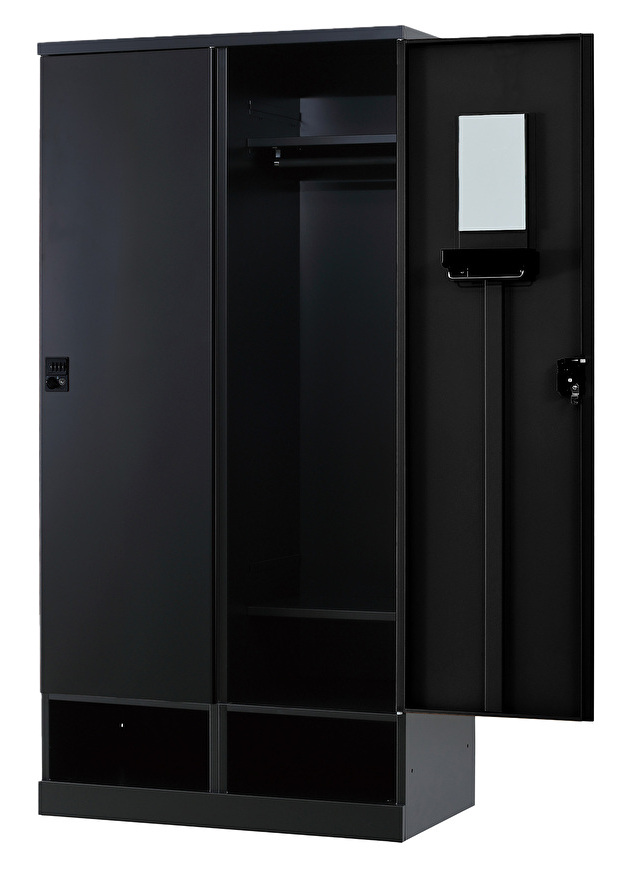 2人用更衣ロッカー ダイヤル錠タイプ RLK-TKD290-BMB 幅900×奥行515×高さ1790mm
