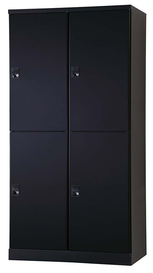 4人用更衣ロッカー　可動棚式 ダイヤル錠タイプ RLK-TTKD4290-BMB 幅900×奥行515×高さ1790mm