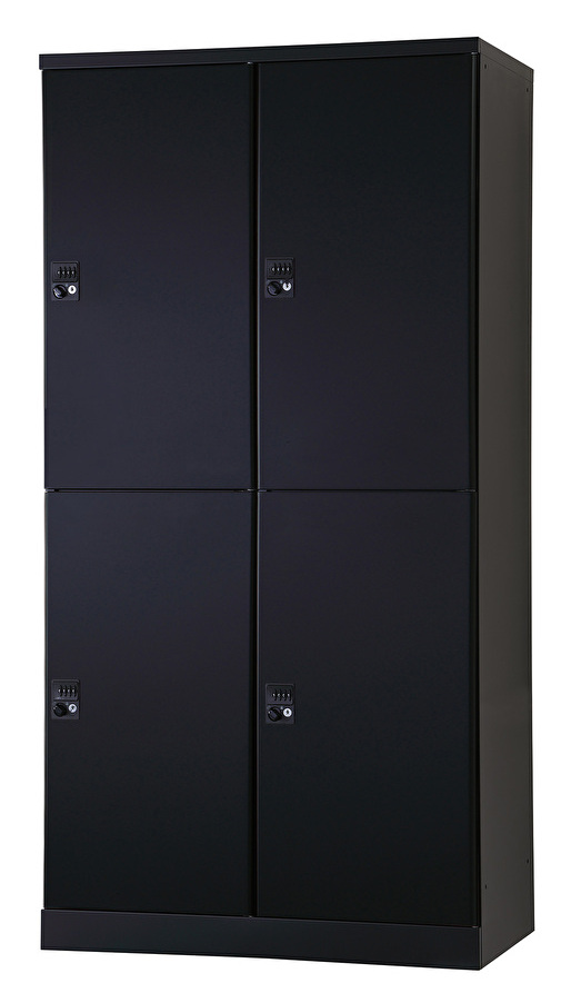 4人用更衣ロッカー　ハンガーパイプ式 ダイヤル錠タイプ RLK-TTPD4290-BMB 幅900×奥行515×高さ1790mm