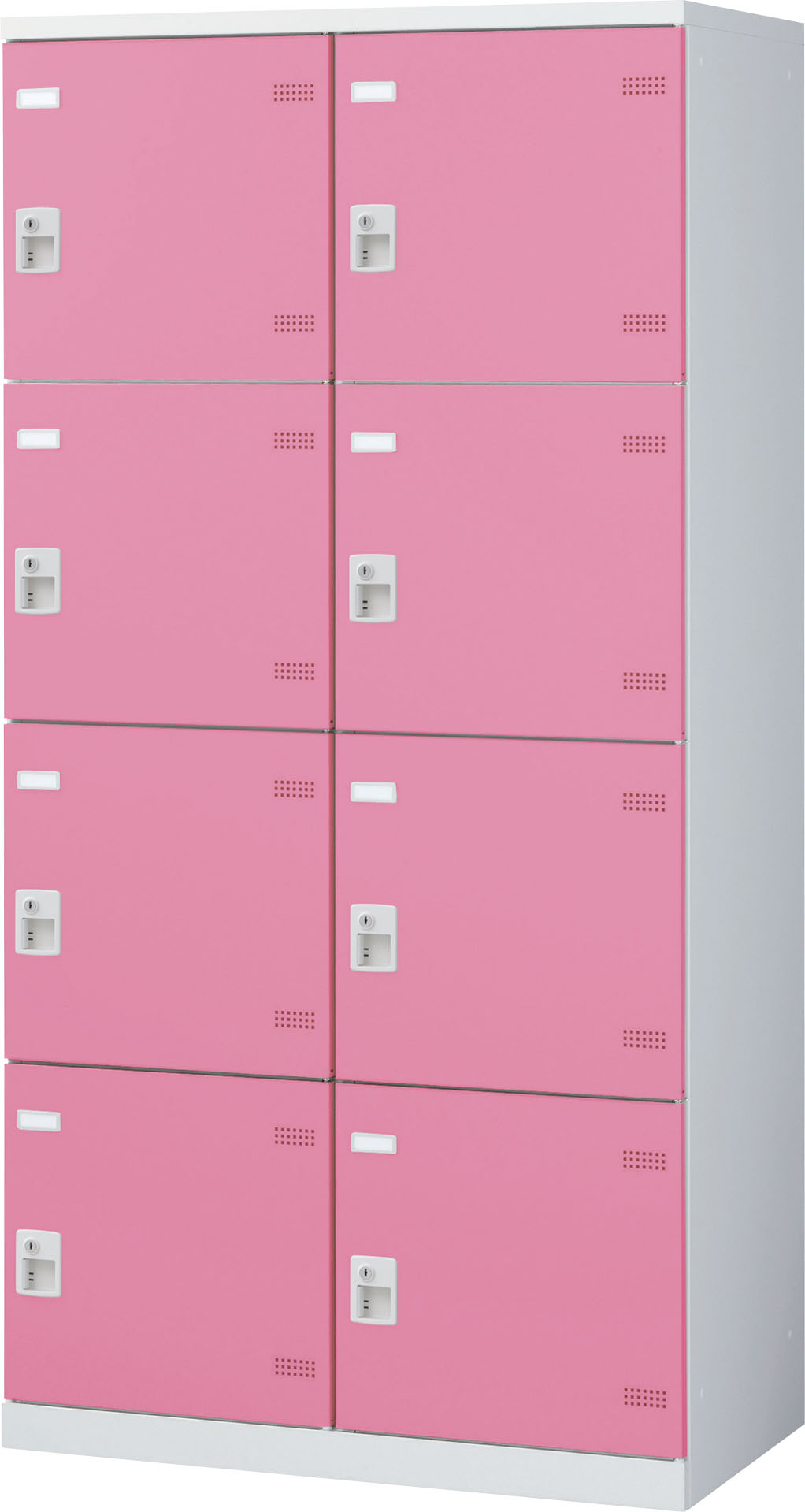 SLBP-8W-C （IC錠タイプ・扉色 ピンク） SEIKO FAMILY 生興 8人用ロッカー 幅900×奥行515×高さ1800mm