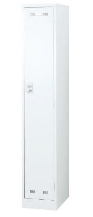 SLDW-1S-N 細型1人用ロッカー（南京錠） 幅317×奥行515×高さ1790mm