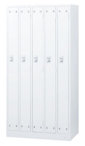 SLDW-5-B 5人用ロッカー（ボタン錠）※受注生産 幅900×奥行515×高さ1790mm